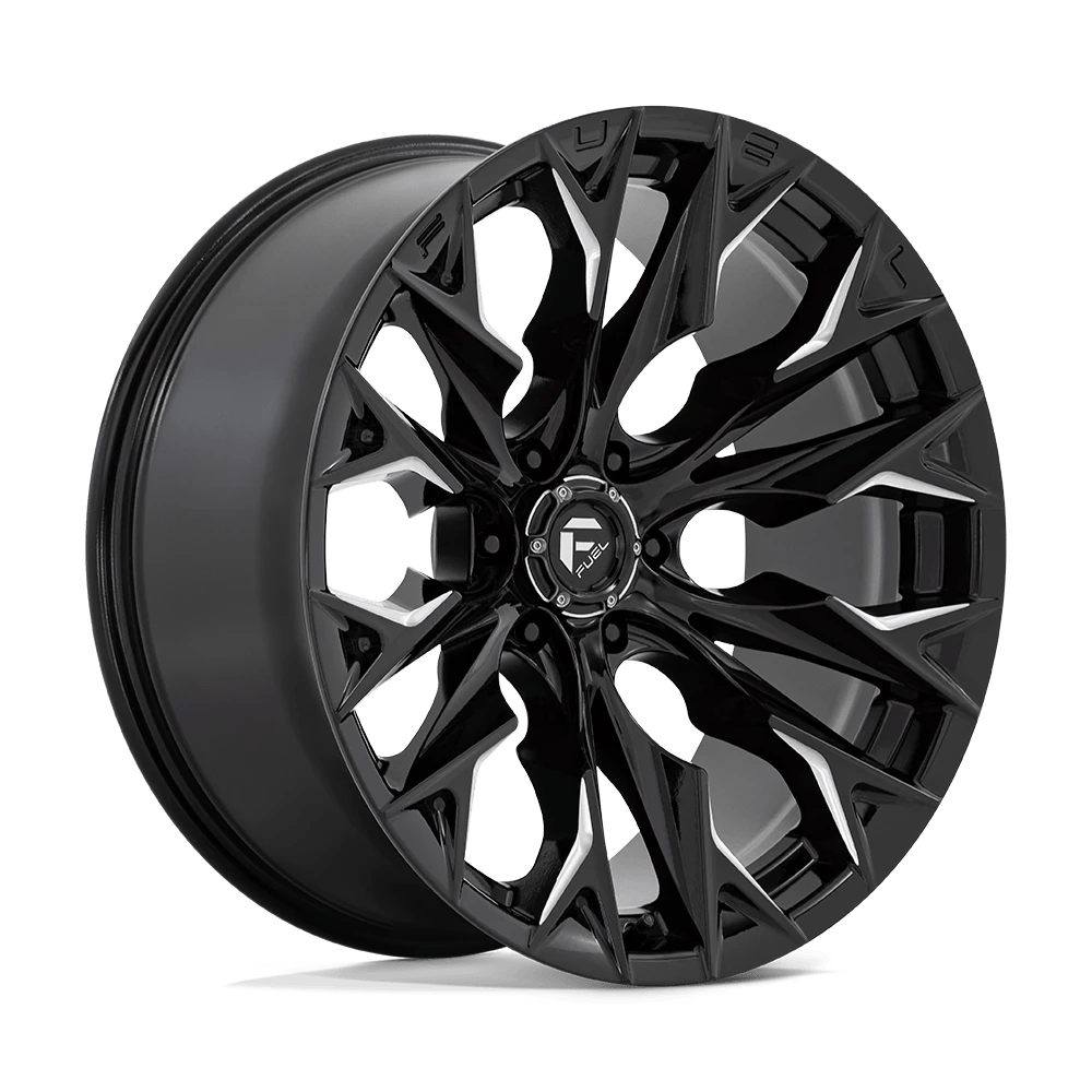 Fuel 1pc D803 Flame Gloss Black Milled 22x10 (-18) 6x135