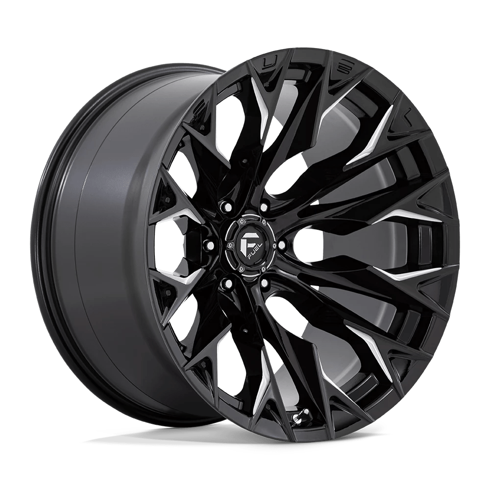 Fuel 1pc D803 Flame Gloss Black Milled 22x12 (-44) 6x135