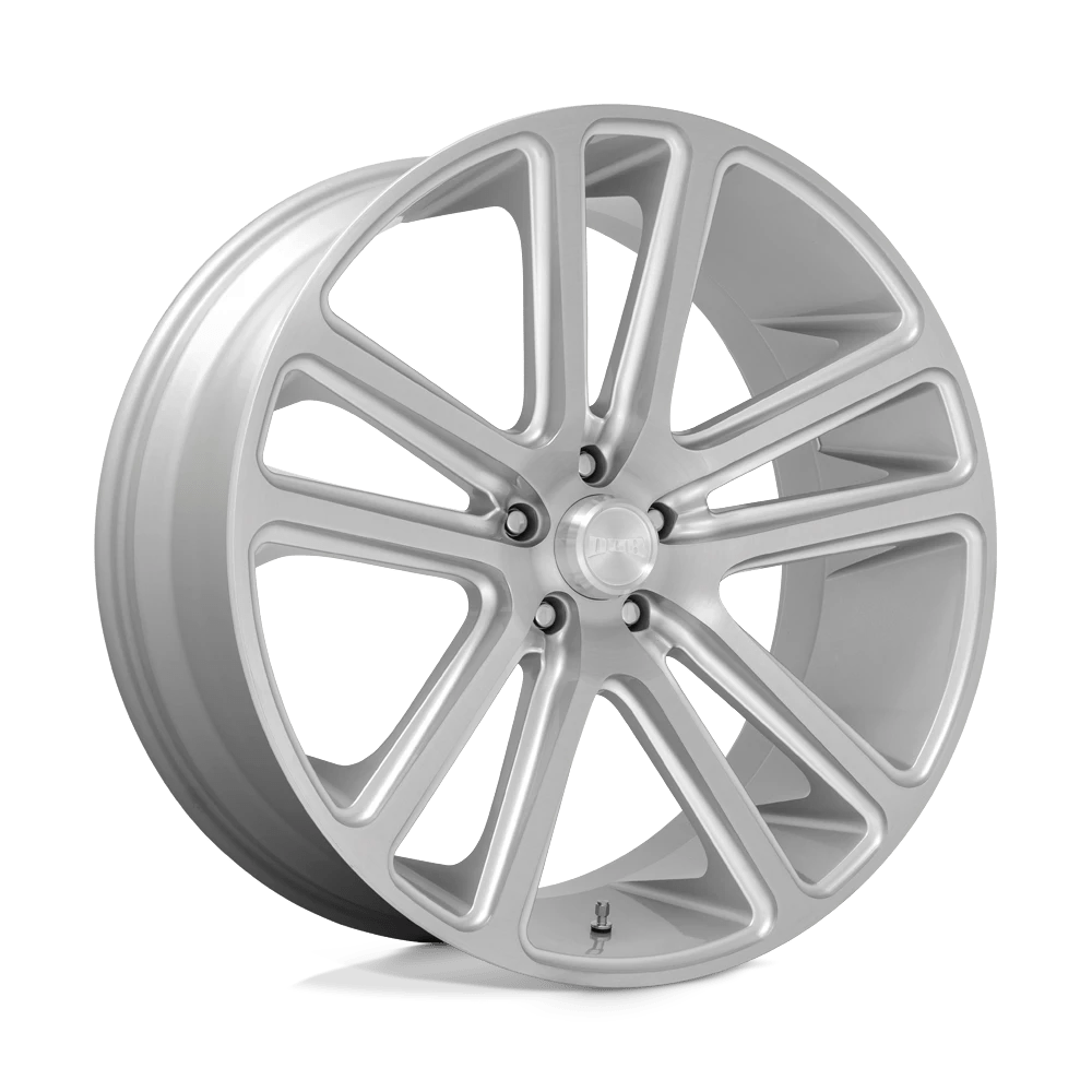 Dub 1pc S257 Flex Gloss Silver Brushed Face 24x10 (+10) 5x127