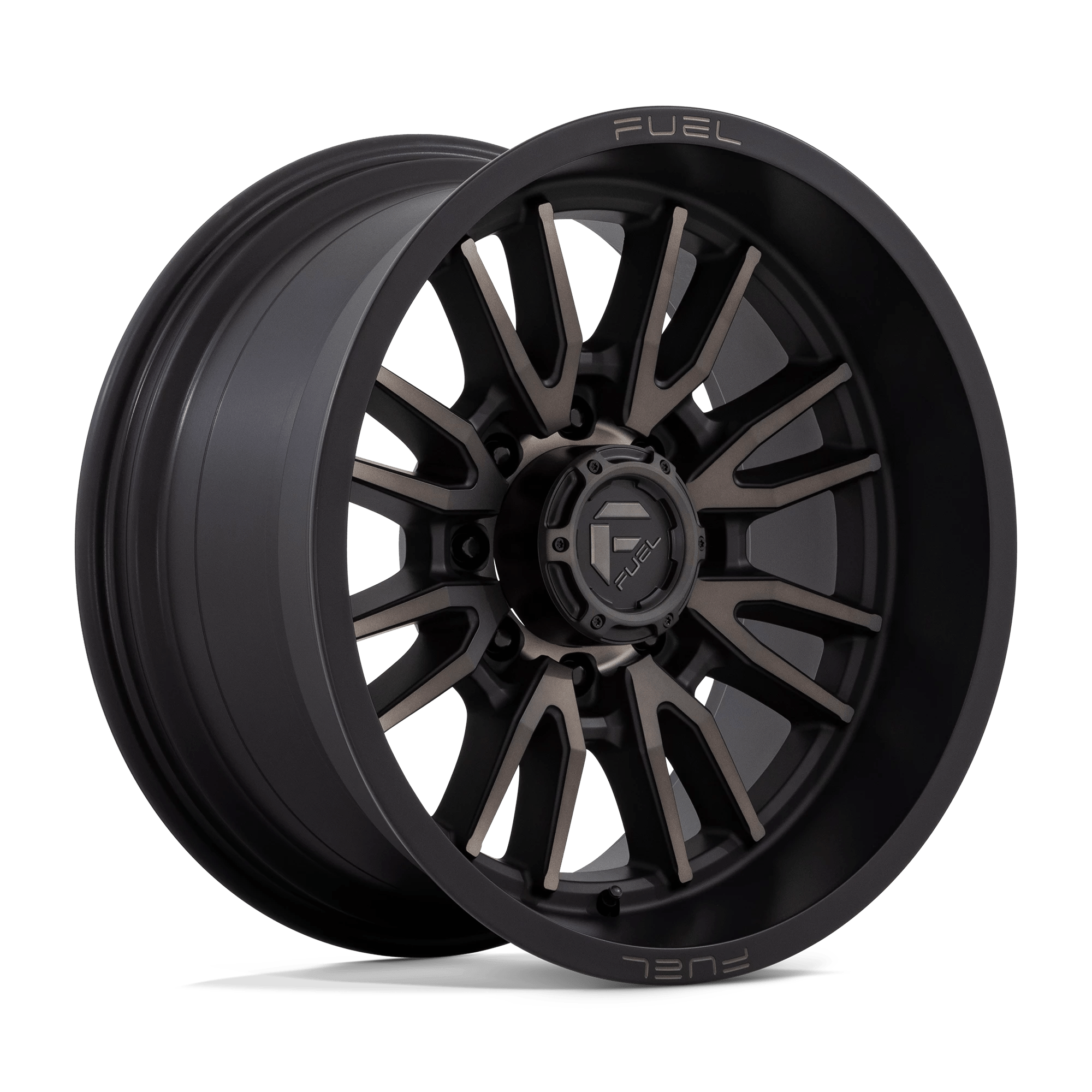 Fuel 1pc D762 Clash Matte Black Double Dark Tint 20x10 (-18) 8x180