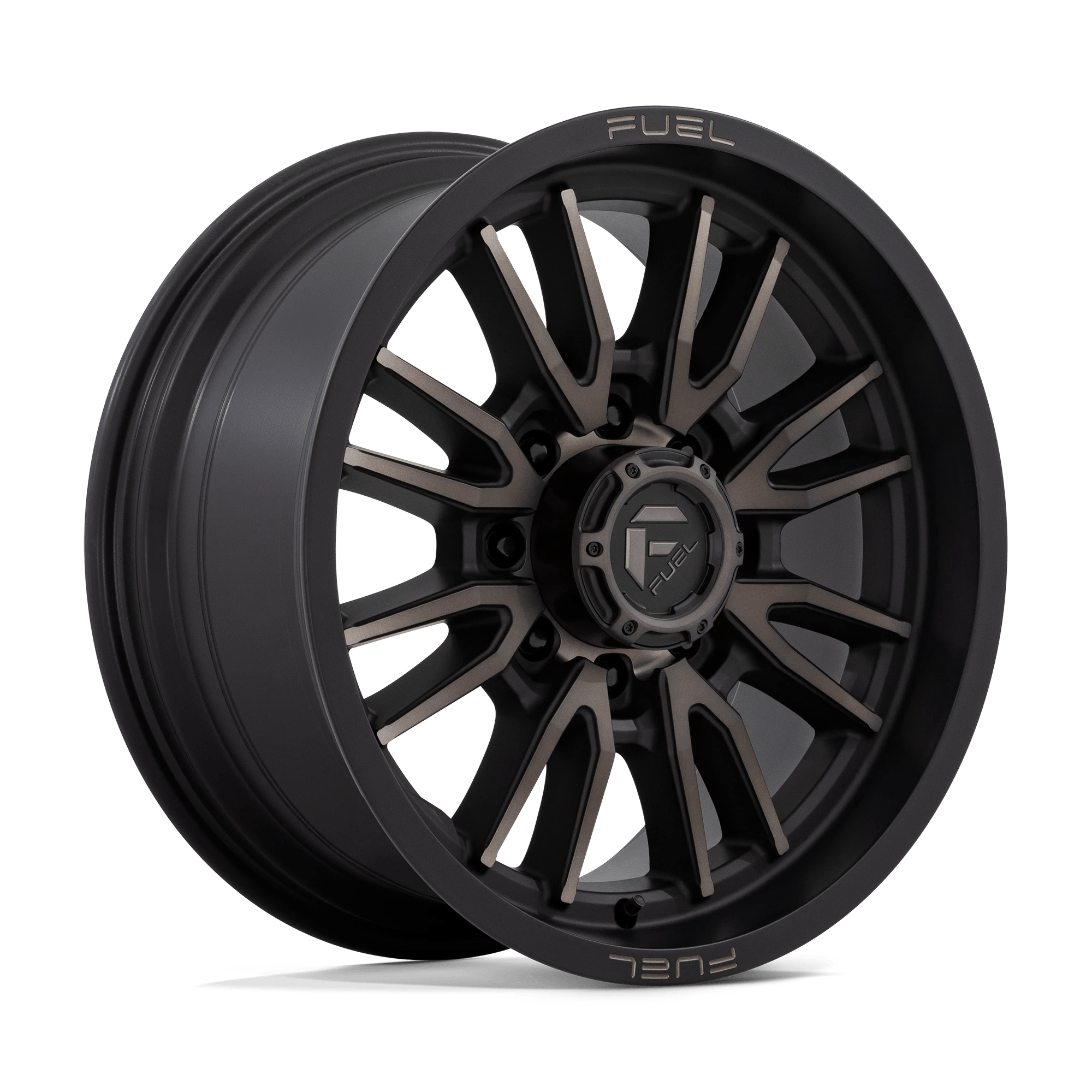 Fuel 1pc D762 Clash Matte Black Double Dark Tint 20x9 (+20) 8x180