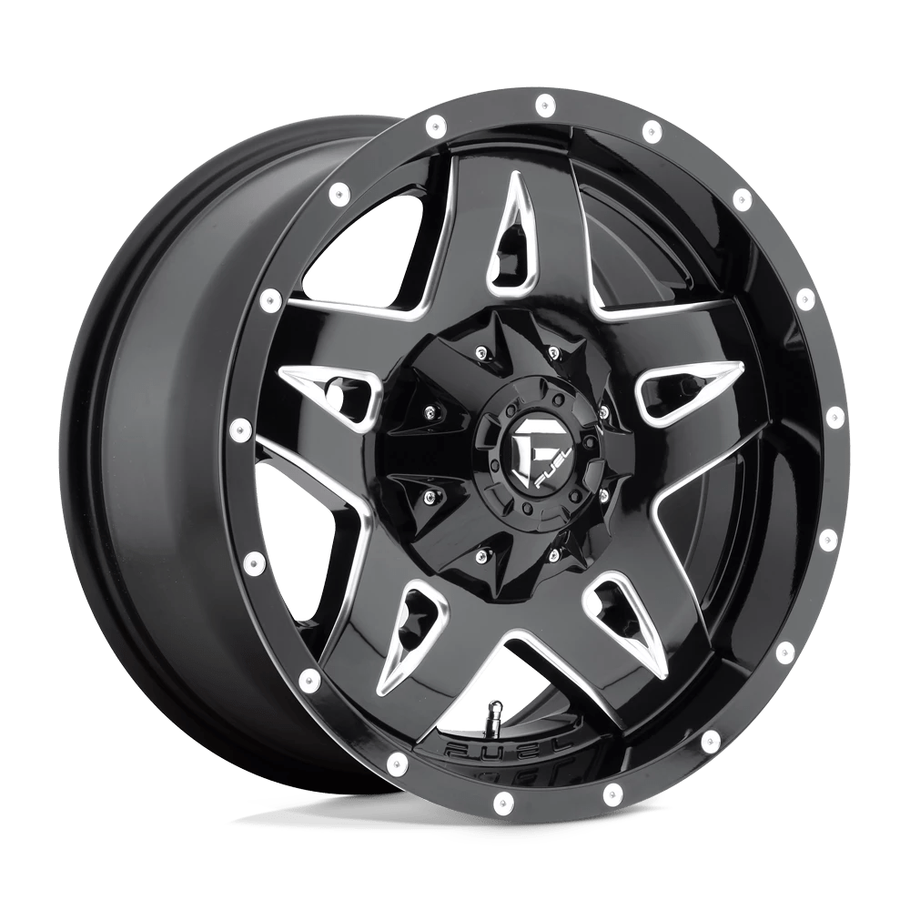 Fuel 1pc D554 Full Blown Gloss Black Milled 20x9 (+20) 5x139.7/5x150