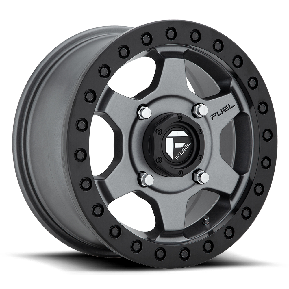 Fuel Utv D915 Gatling Beadlock Matte Gun Metal 15x7 (+55) 4x156