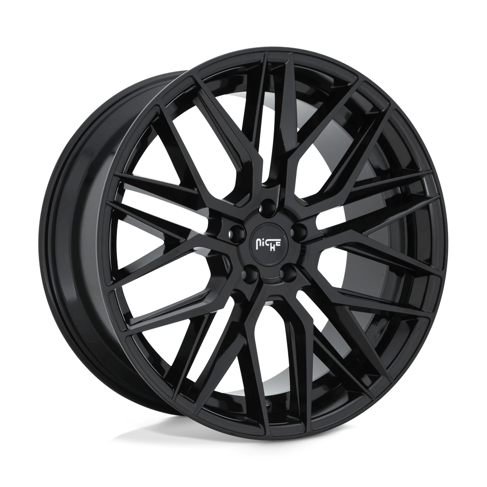 Niche 1pc M224 Gamma Gloss Black 22x10.5 (+35) 5x127