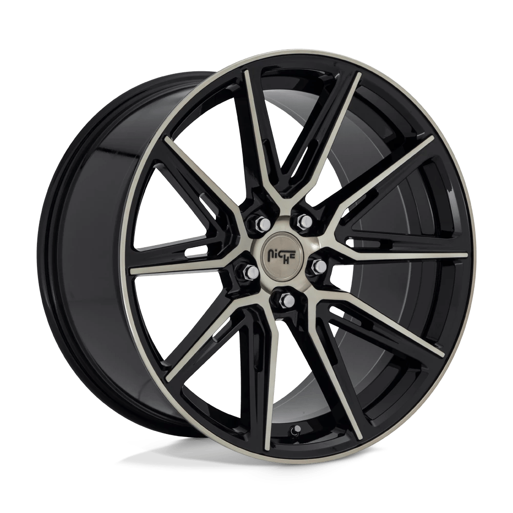 Niche 1pc M219 Gemello Gloss Machined Double Dark Tint 20x9 (+18) 5x115