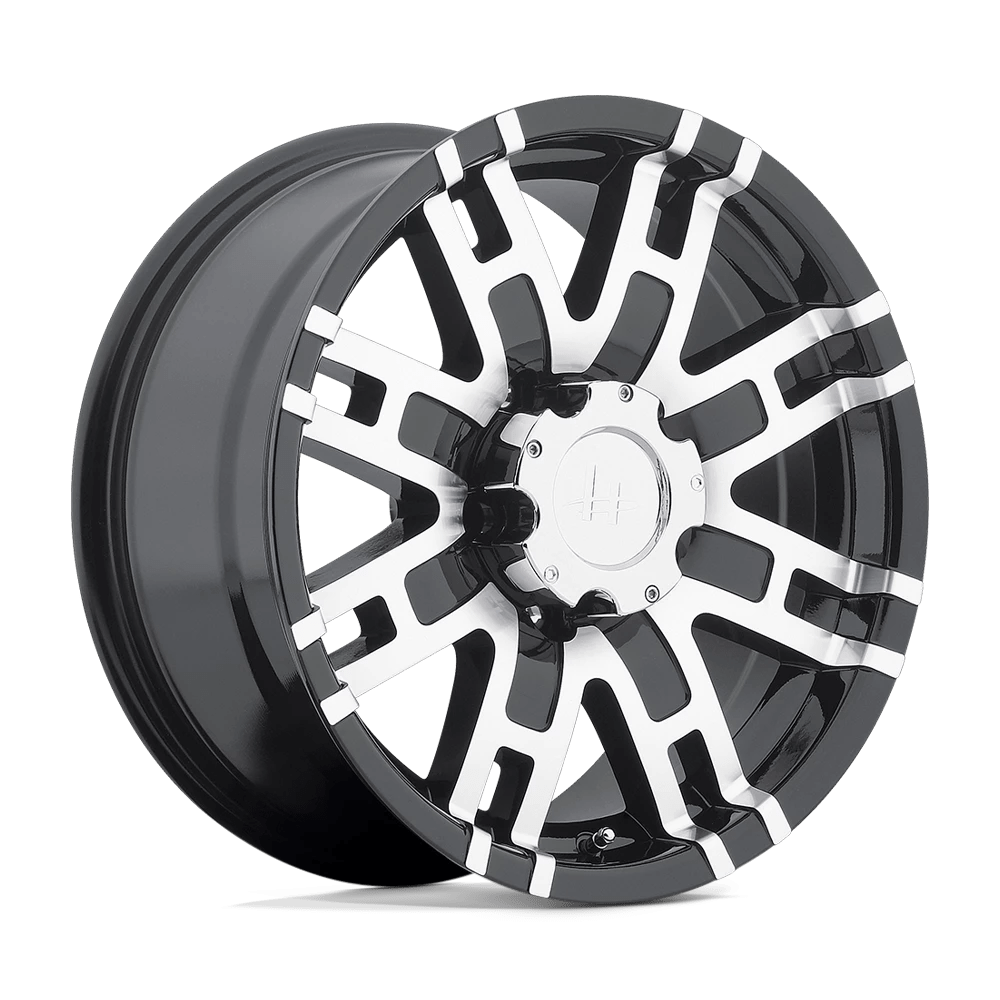 Helo He835 Gloss Black Machined 17x8 (+0) 6x139.7