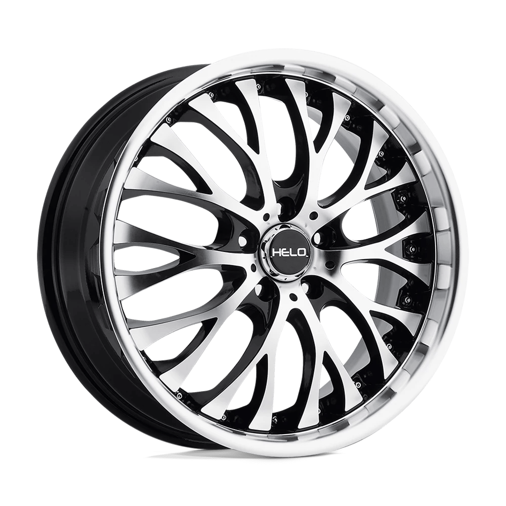 Helo He890 Gloss Black Machined Face 20x8.5 (+35) 5x112