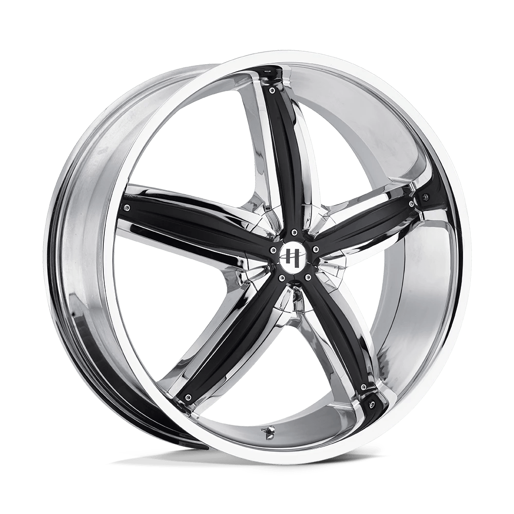 Helo He844 Chrome Plated With Gloss Black Accents 20x8 (+48) 5x105/5x114.3