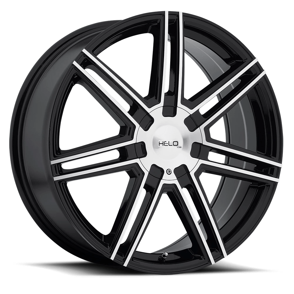 Helo He884 Gloss Black With Machined Face 18x7 (+45) Blank