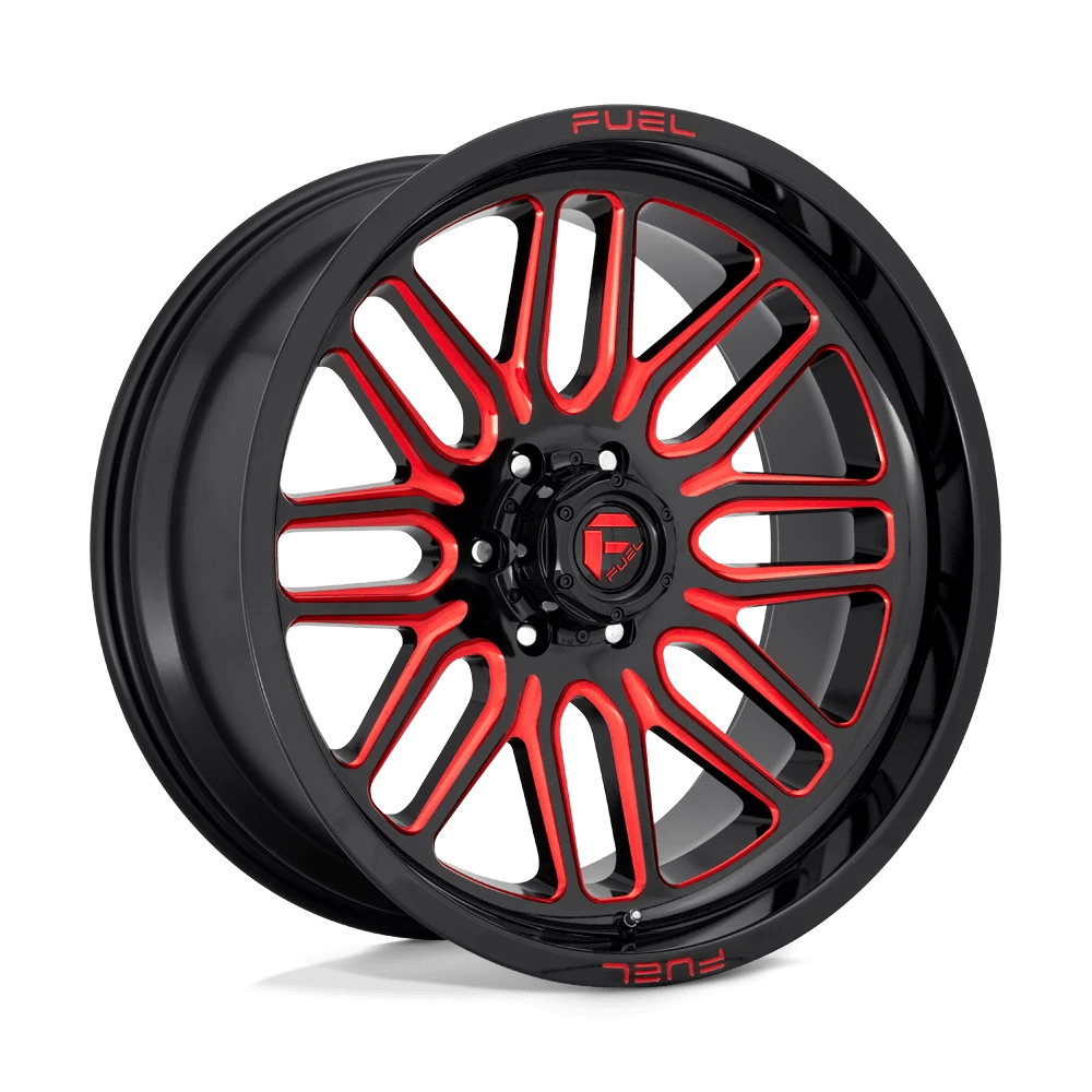 Fuel 1pc D663 Ignite Gloss Black Red Tinted Clear 20x10 (-19) 6x139.7