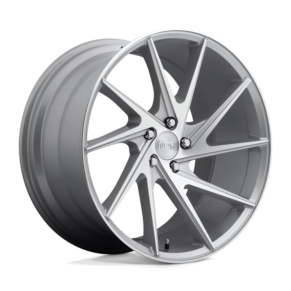 Niche 1pc M162 Invert Gloss Silver Machined 20x10.5 (+35) 5x120