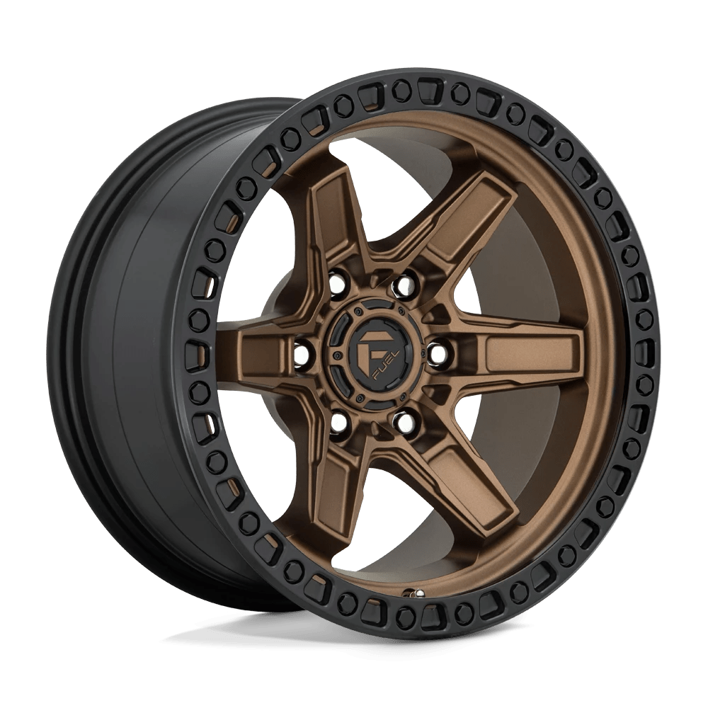 Fuel 1pc D699 Kicker Matte Bronze Black Bead Ring 17x9 (+1) 6x139.7
