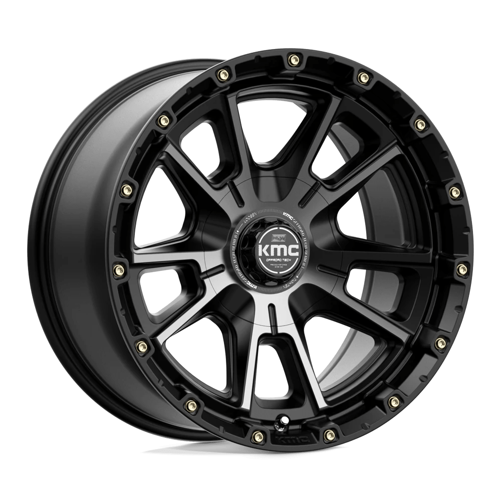 Kmc Km100 Sync Satin Black With Gray Tint 17x9 (-12) 6x135/6x139.7