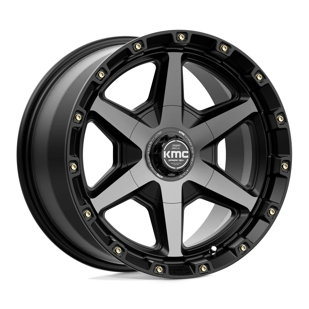 Kmc Km101 Tempo Satin Black With Gray Tint 17x9 (+18) 6x135/6x139.7