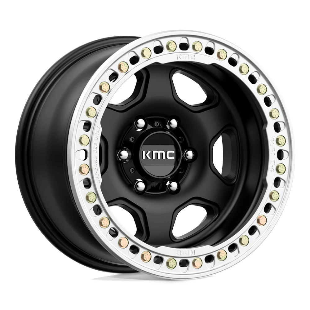 Kmc Km233 Hex Beadlock Satin Black 17x9 (-38) 5x127