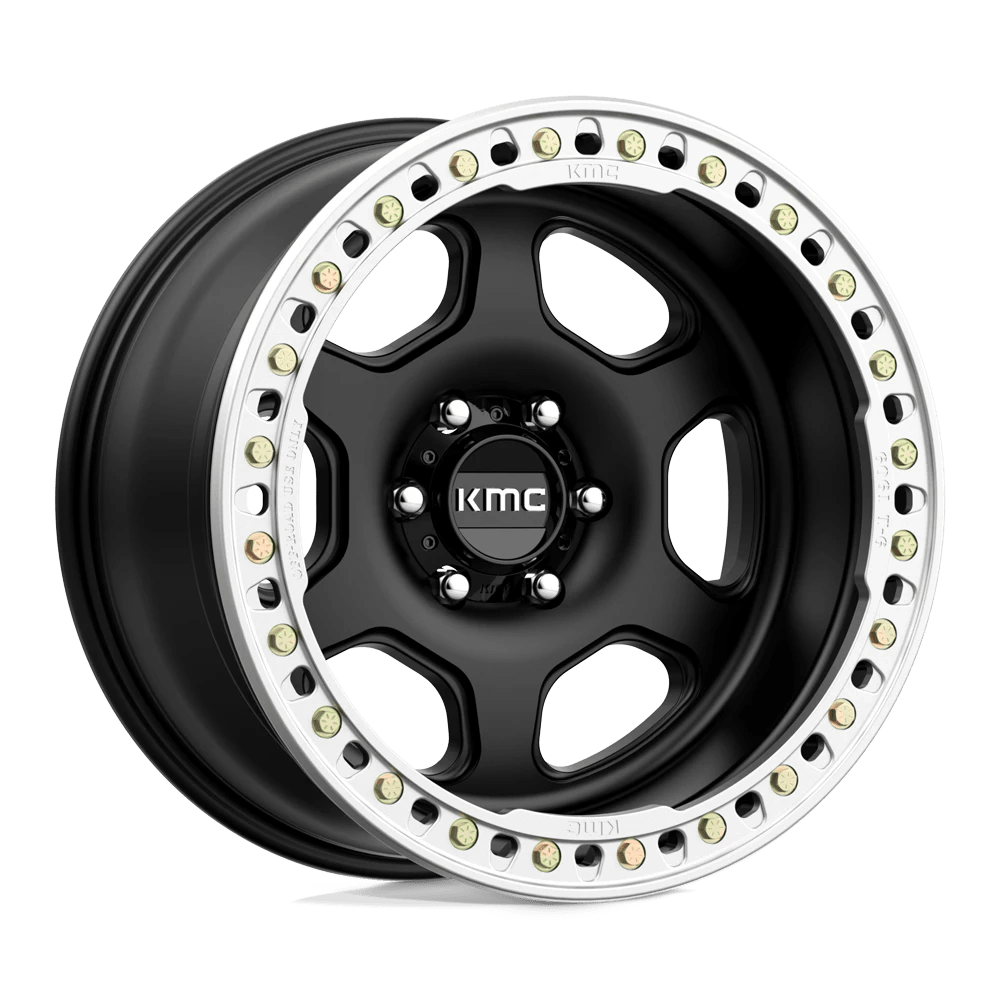 Kmc Km233 Hex Beadlock Satin Black 20x10 (-48) 6x139.7
