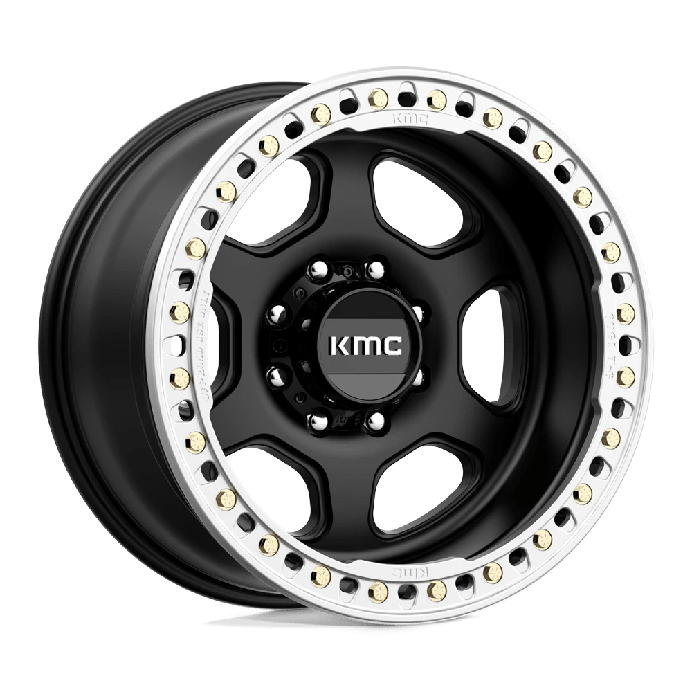 Kmc Km233 Hex Beadlock Satin Black 20x10 (-48) 8x165.1