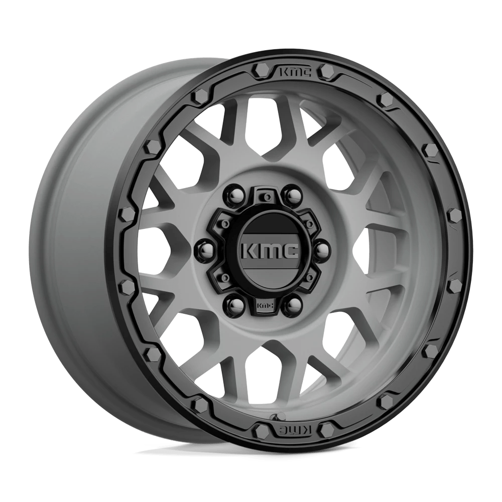 Kmc Km535 Grenade Off-road Matte Gray Matte Black Lip 16x8 (-6) 6x139.7