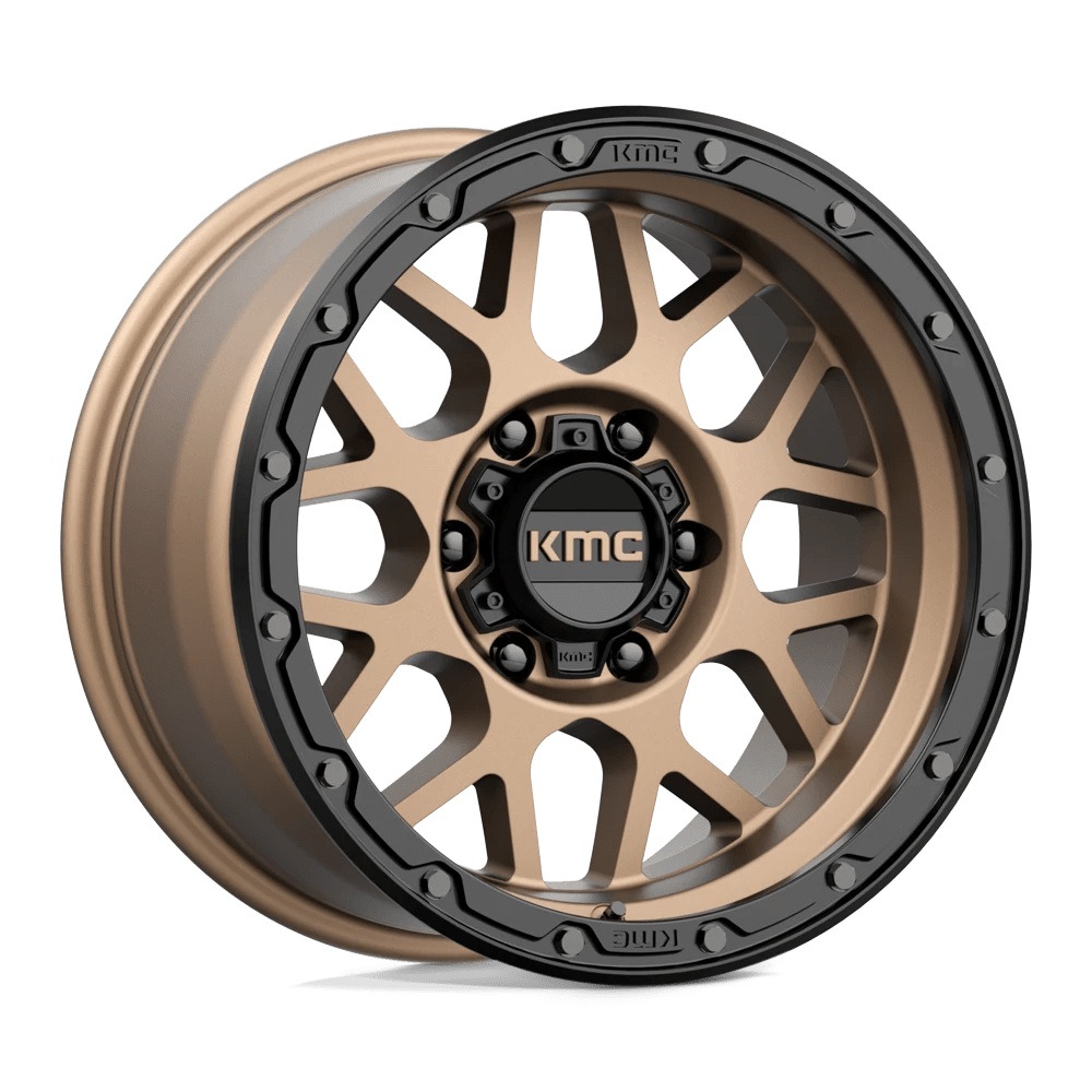 Kmc Km535 Grenade Off-road Matte Bronze Matte Black Lip 17x9 (-12) 6x135