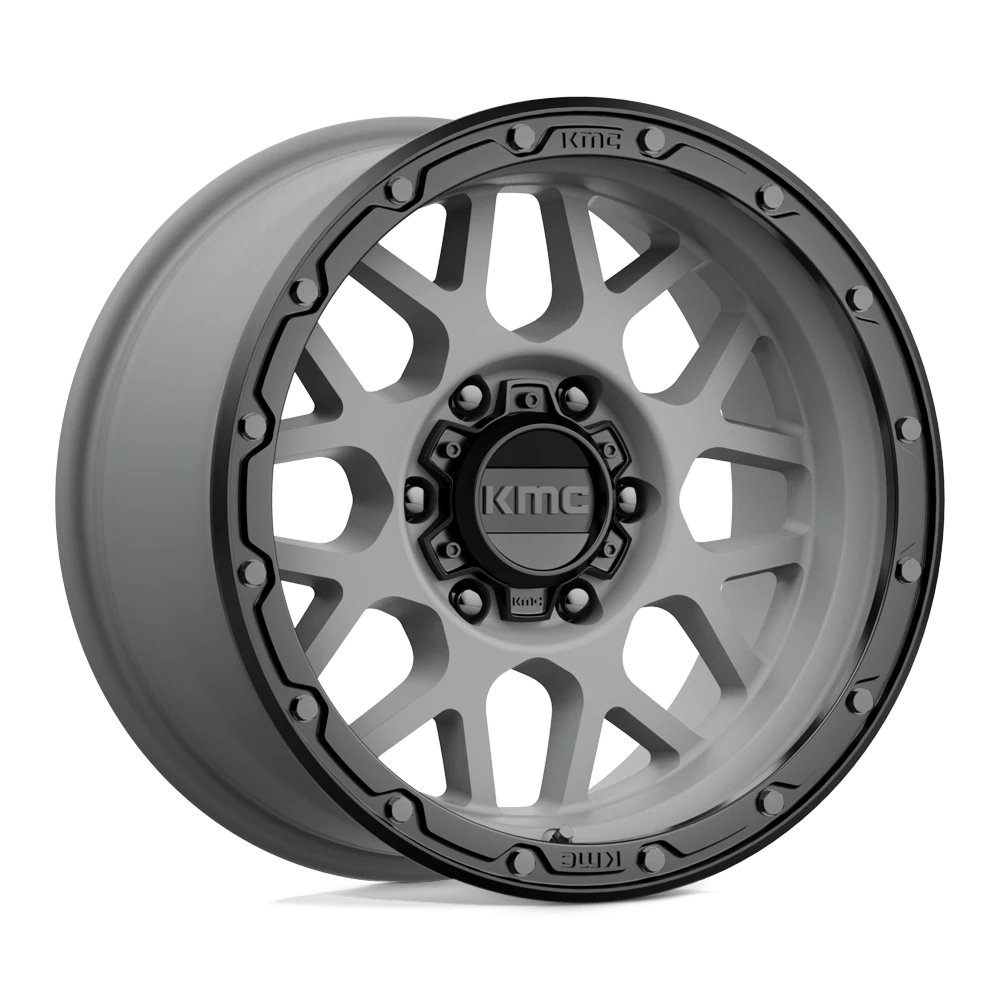 Kmc Km535 Grenade Off-road Matte Gray Matte Black Lip 17x9 (-12) 6x139.7
