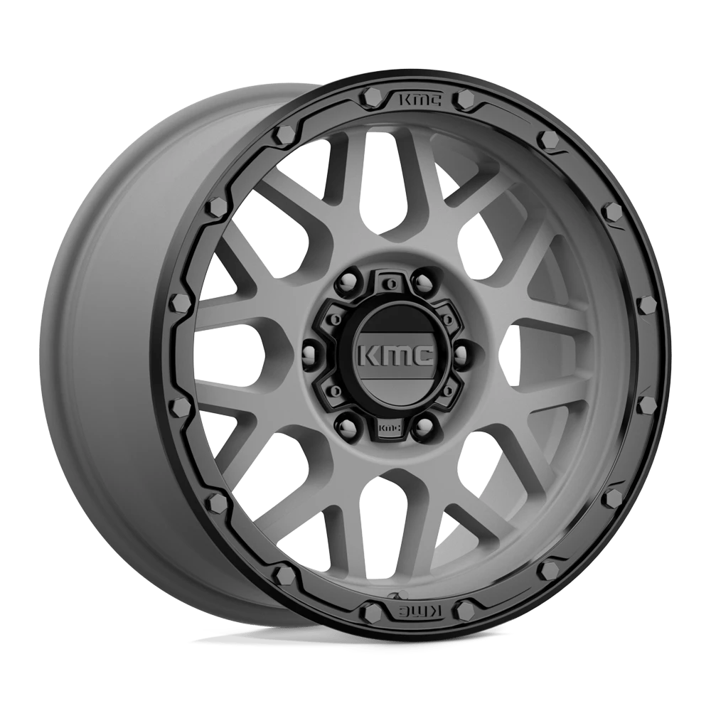 Kmc Km535 Grenade Off-road Matte Gray Matte Black Lip 17x9 (+18) 6x120
