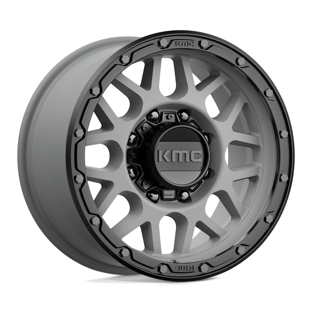 Kmc Km535 Grenade Off-road Matte Gray Matte Black Lip 17x9 (+18) 8x180