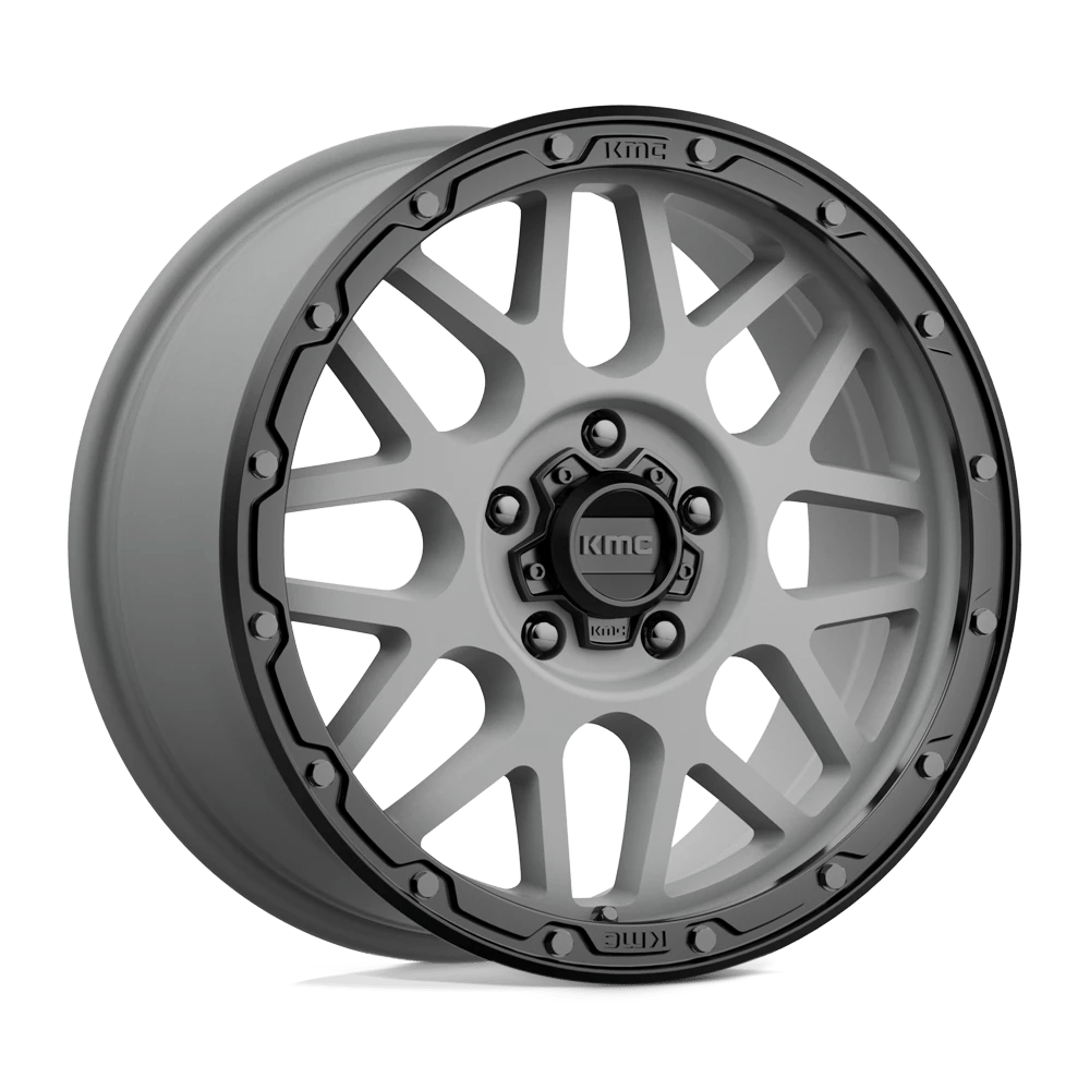 Kmc Km535 Grenade Off-road Matte Gray Matte Black Lip 18x8.5 (+35) 5x120