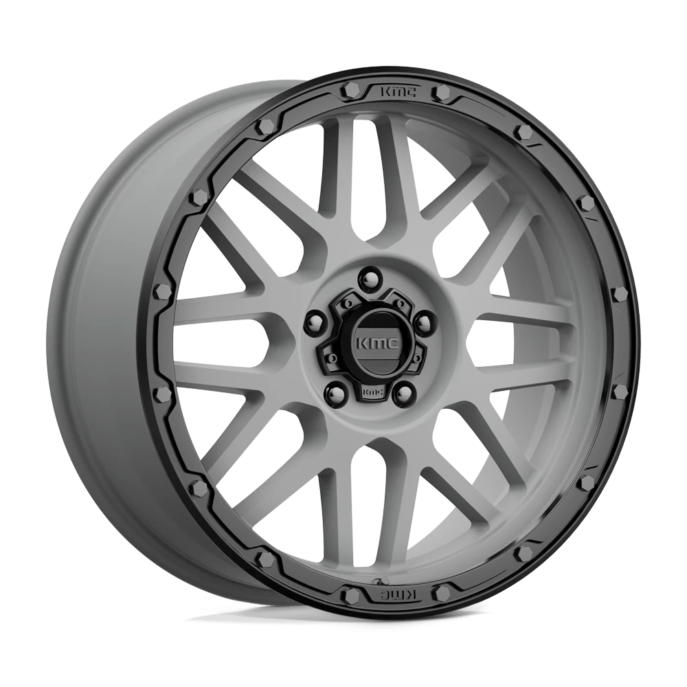 Kmc Km535 Grenade Off-road Matte Gray Matte Black Lip 20x9 (+18) 5x127