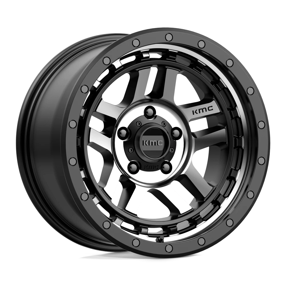 Kmc Km540 Recon Satin Black Machined 18x8.5 (+0) 5x127