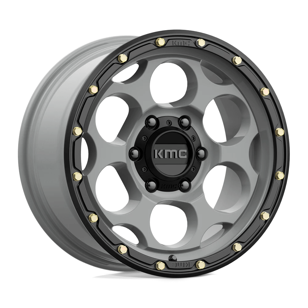 Kmc Km541 Dirty Harry Satin Gray With Black Lip 17x8.5 (+18) 6x139.7