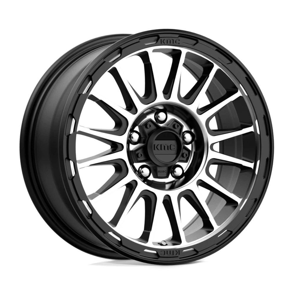 Kmc Km542 Impact Satin Black Machined 16x7 (+30) 5x110