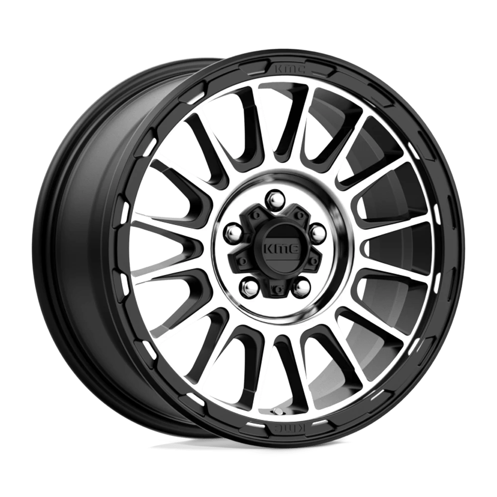 Kmc Km542 Impact Satin Black Machined 17x8 (+35) 5x114.3