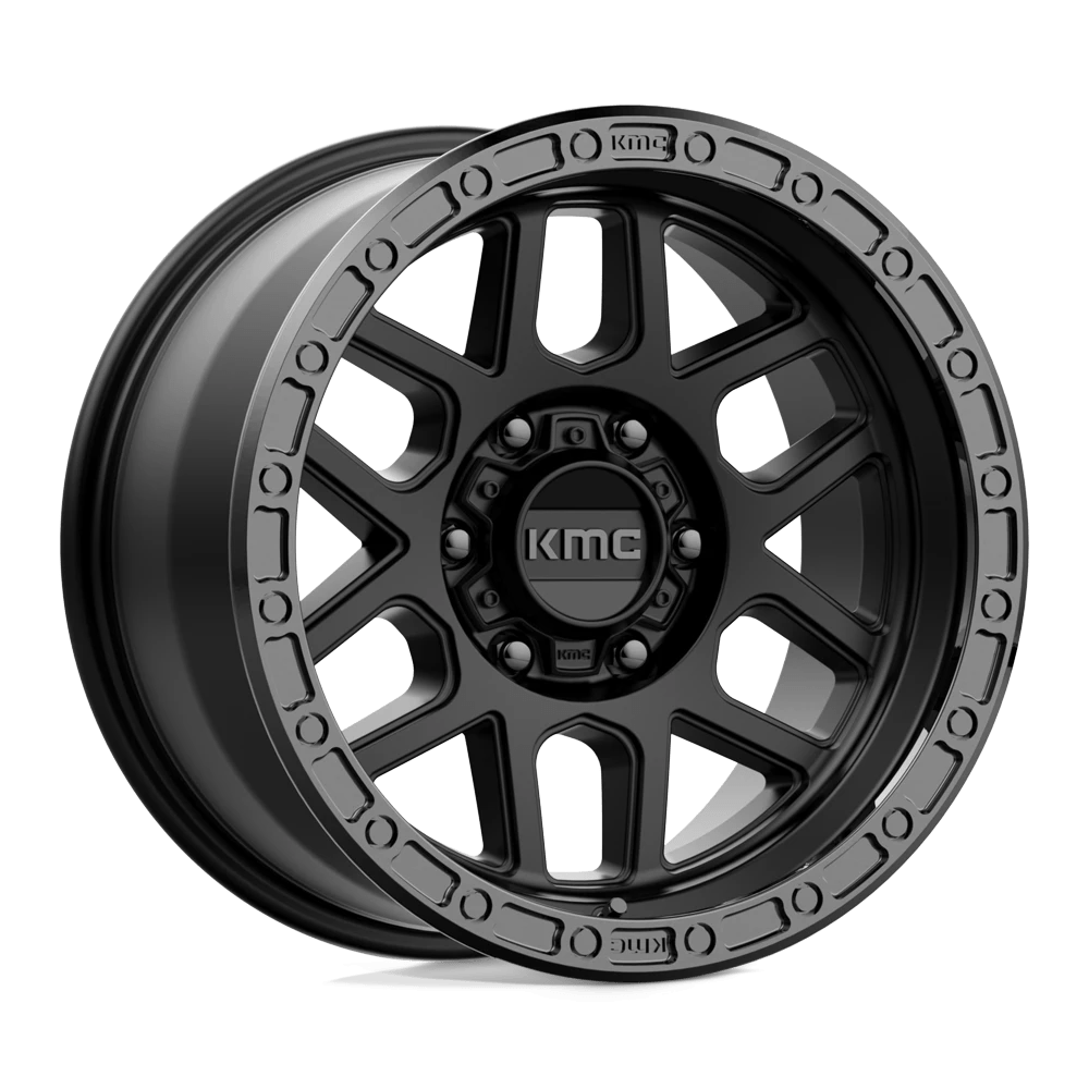 Kmc Km544 Mesa Satin Black With Gloss Black Lip 17x9 (-12) 6x139.7