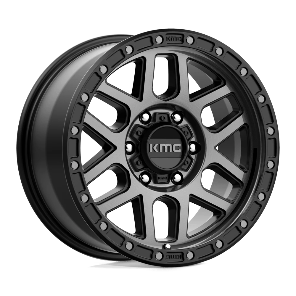 Kmc Km544 Mesa Satin Black With Gray Tint 17x9 (+18) 6x114.3