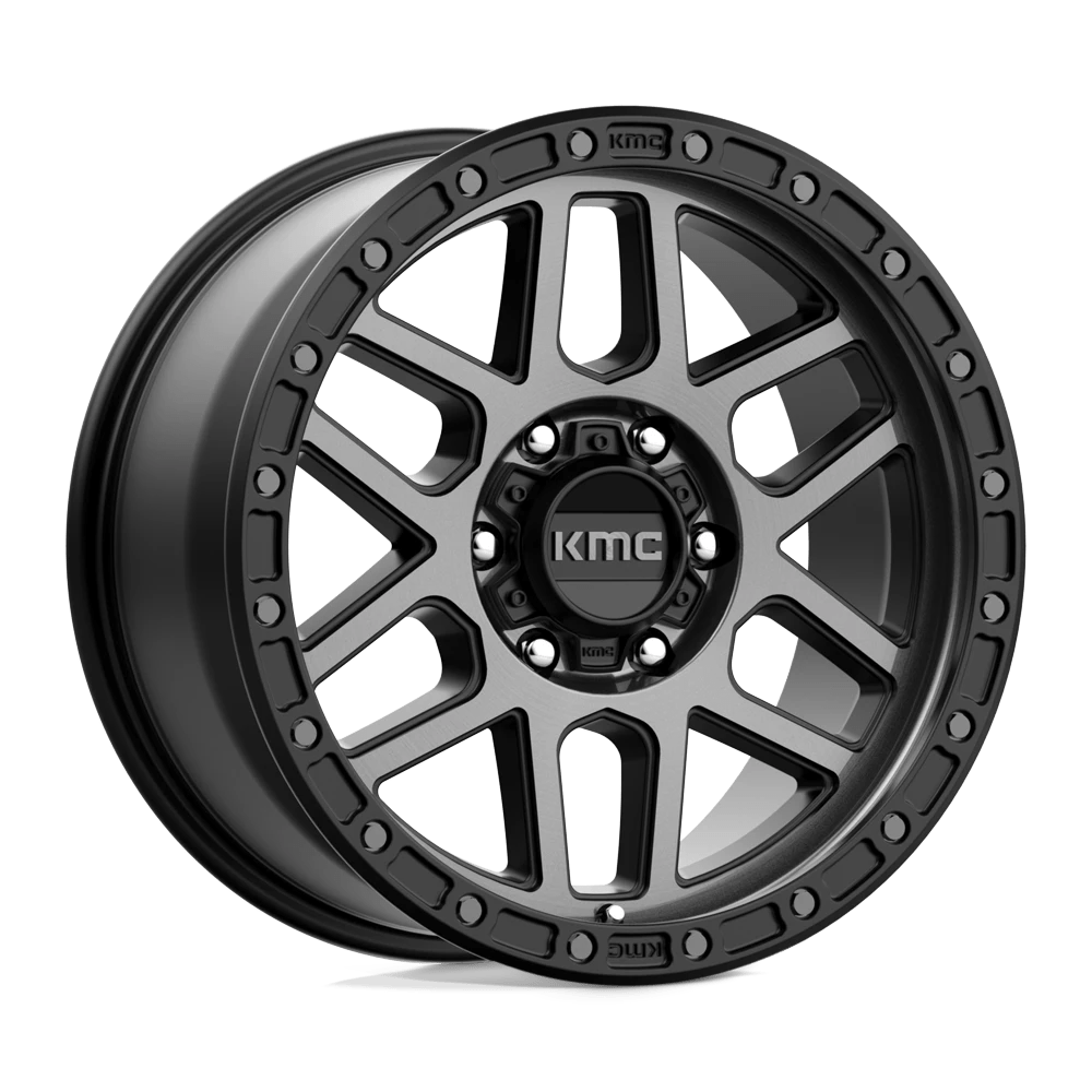 Kmc Km544 Mesa Satin Black With Gray Tint 18x9 (+18) 6x114.3