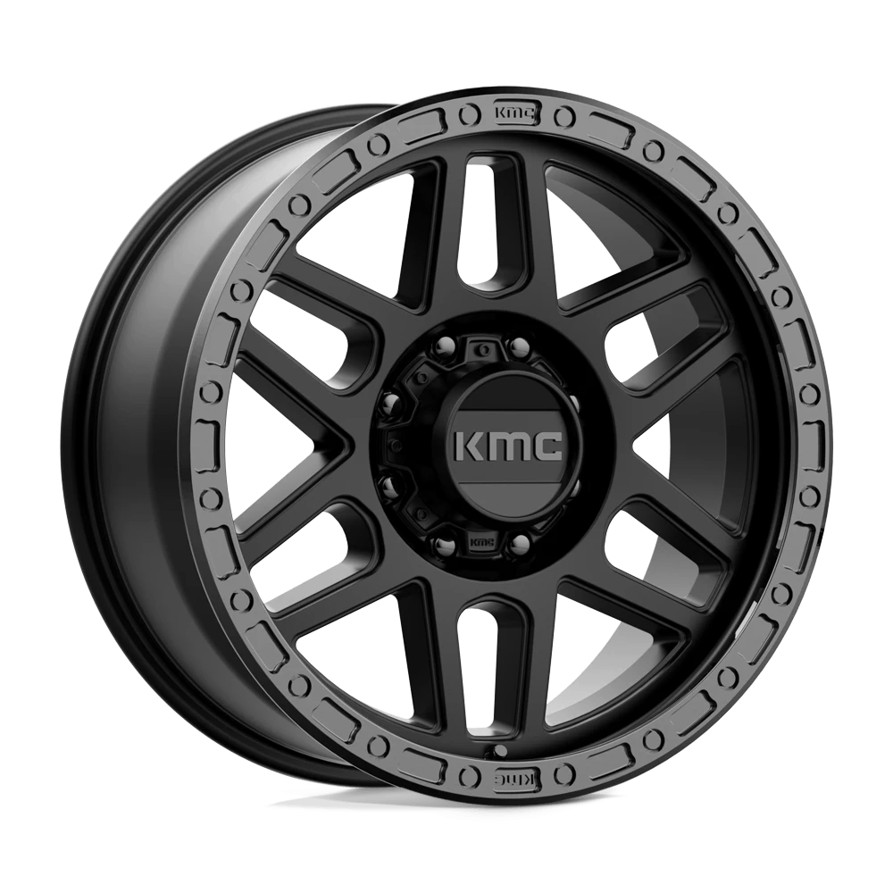 Kmc Km544 Mesa Satin Black With Gloss Black Lip 20x9 (+18) 8x165.1
