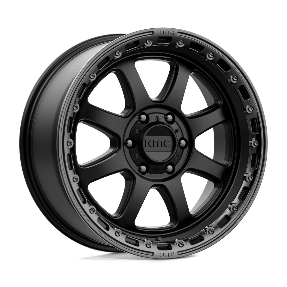 Kmc Km548 Chase Satin Black With Gloss Black Lip 20x9 (+18) 6x139.7