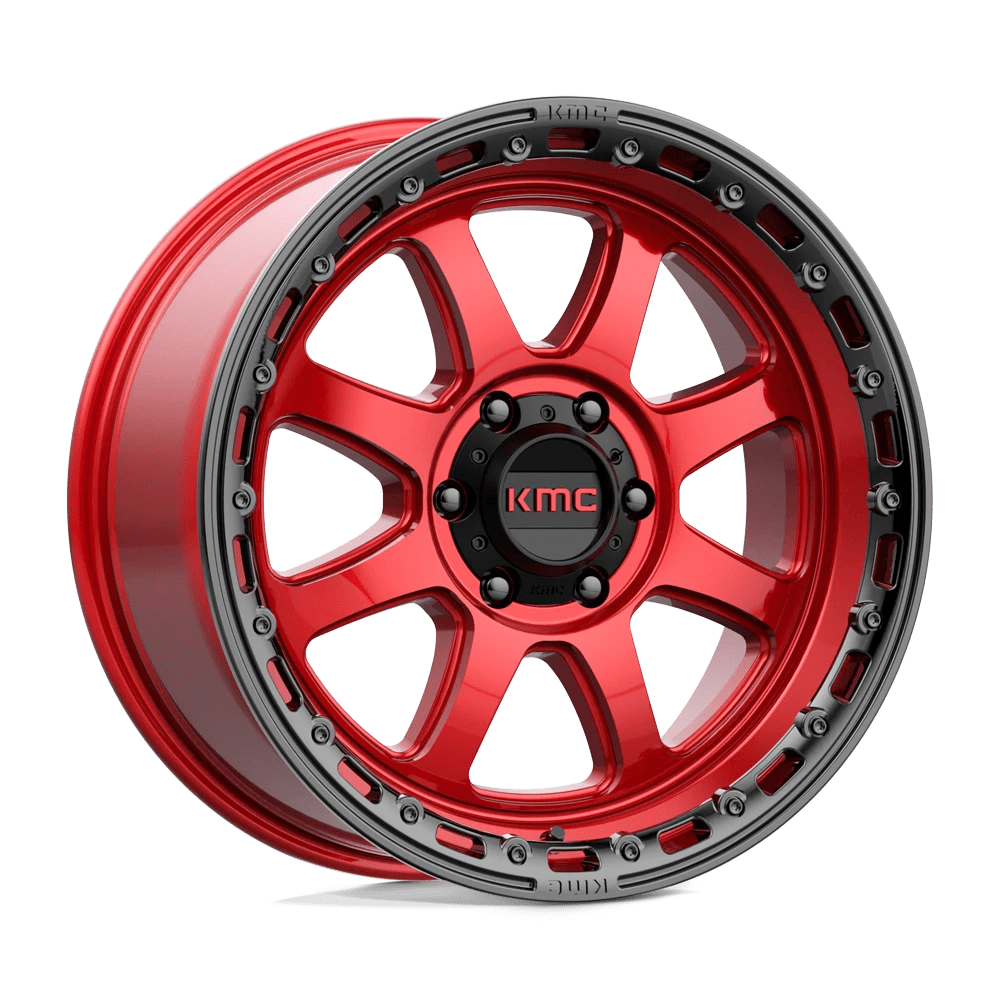 Kmc Km548 Chase Candy Red With Black Lip 20x9 (+18) 6x139.7