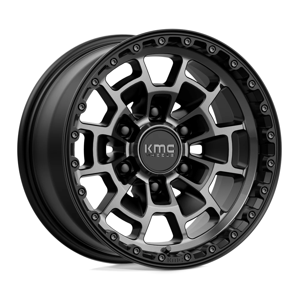 Kmc Km718 Summit Satin Black With Gray Tint 17x8.5 (+0) 5x127