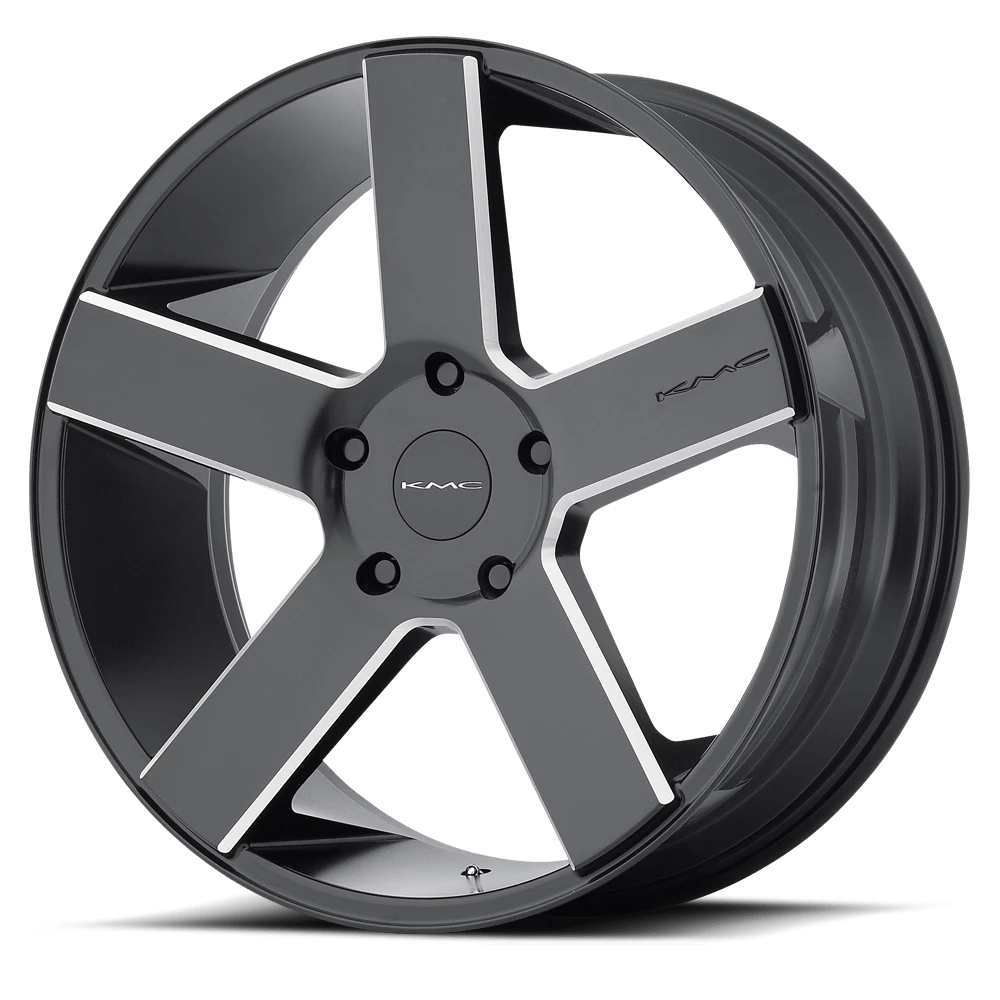 Kmc Km690 Mc 5 Satin Black  Black With Milled Spokes 26x9.5 (+30) Blank