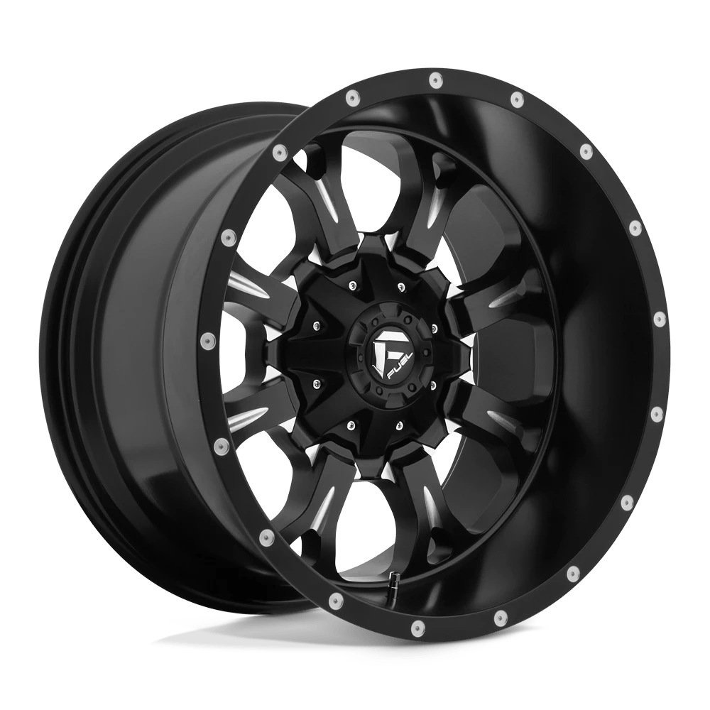 Fuel 1pc D517 Krank Matte Black Milled 20x12 (-44) 6x135/6x139.7