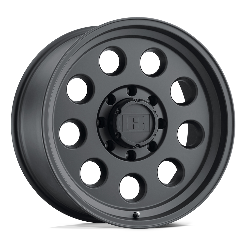 Level 8 Hauler Matte Black 15x8 (-30) 5x127