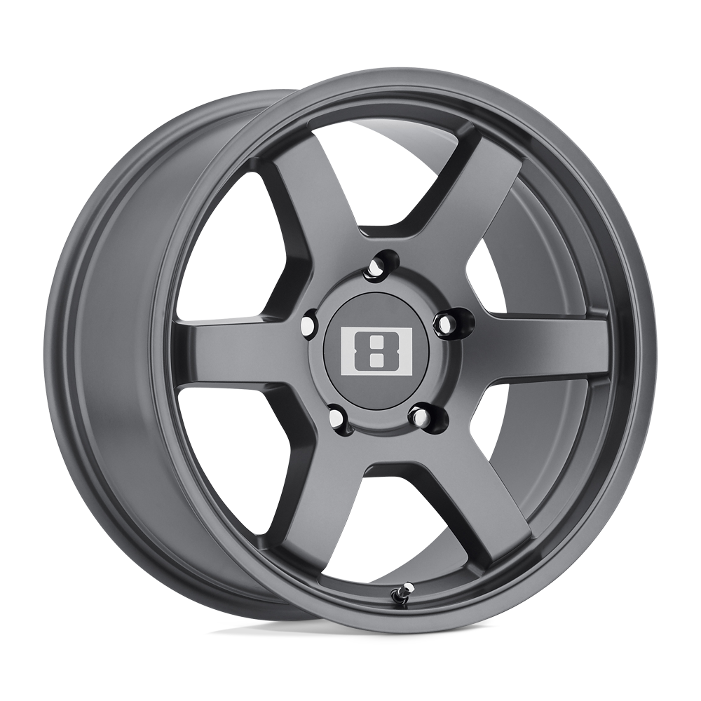 Level 8 Mk6 Matte Gunmetal 17x8 (+0) 6x114.3
