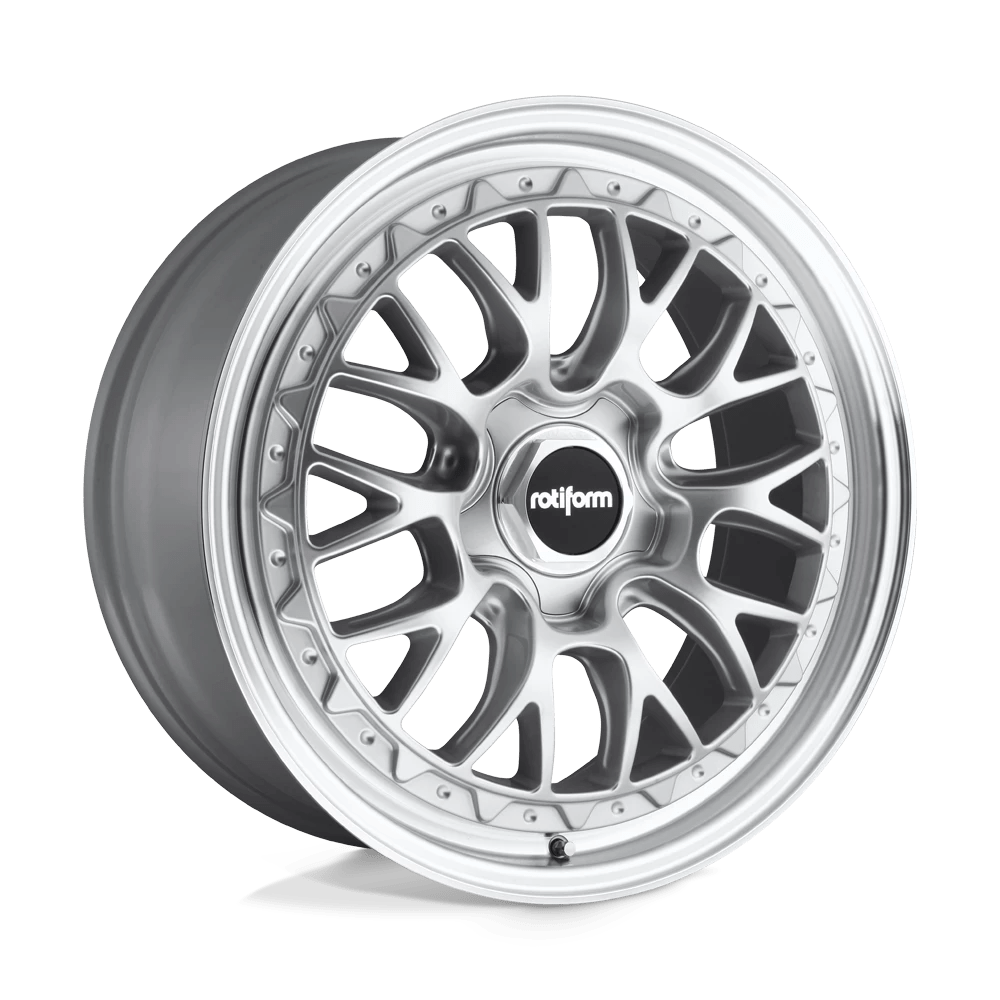 Rotiform 1pc R155 Lsr Gloss Silver Machined 19x10 (+35) 5x112