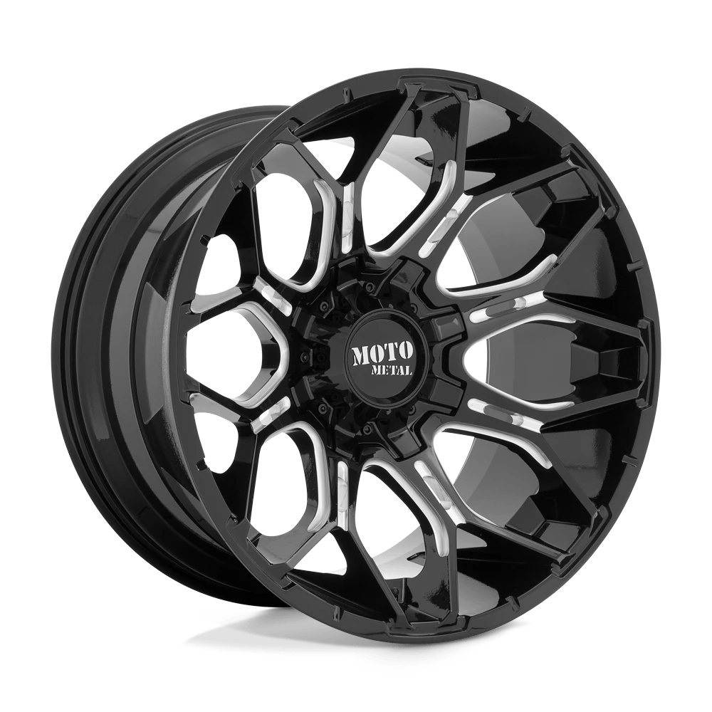 Moto Metal Mo808 Sniper Gloss Black Milled 20x10 (-18) 5x139.7/5x150