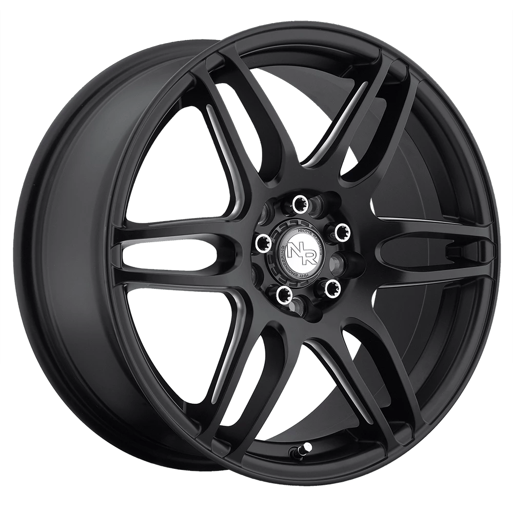 Niche 1pc M106 Nr6 Matte Black Milled 18x8 (+40) 4x100/4x114.3