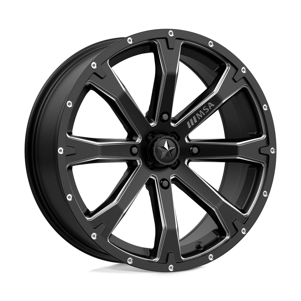 Msa Offroad Wheels M42 Bounty Satin Black Milled 18x7 (+10) 4x137