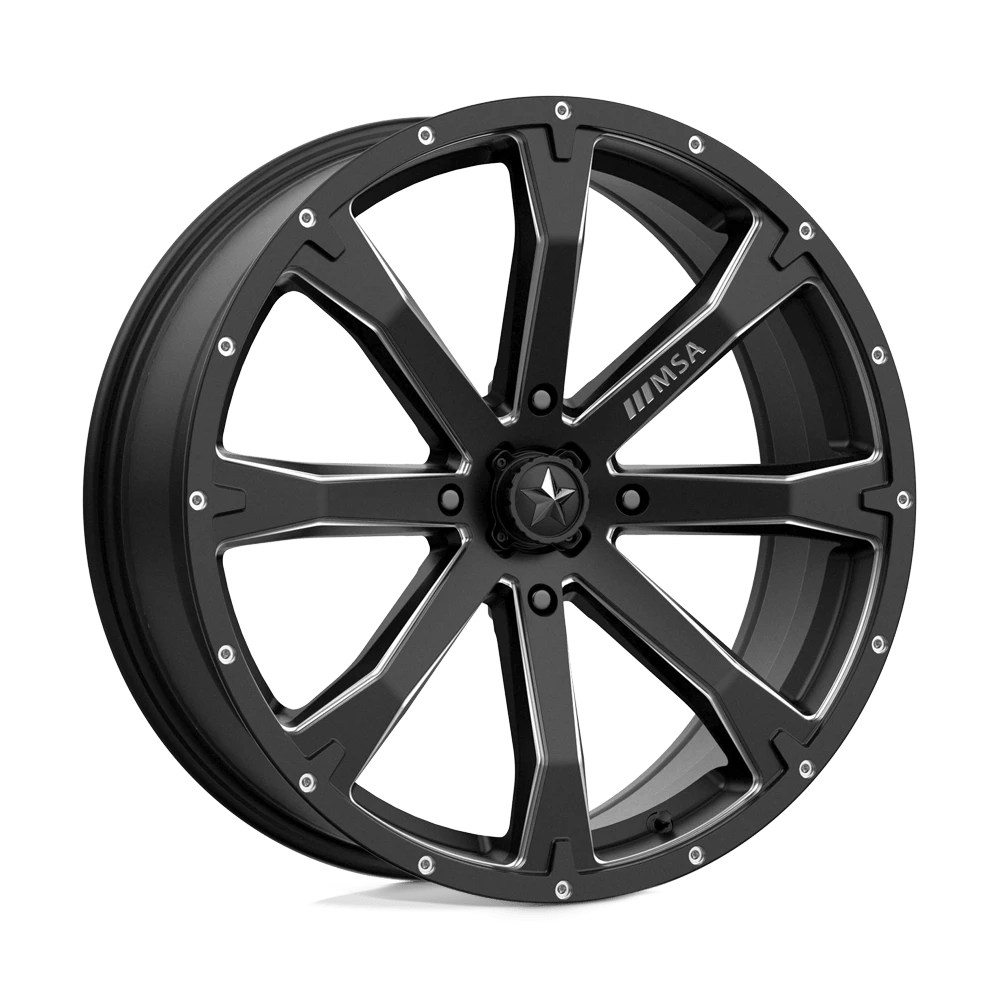 Msa Offroad Wheels M42 Bounty Satin Black Milled 20x7 (+10) 4x137