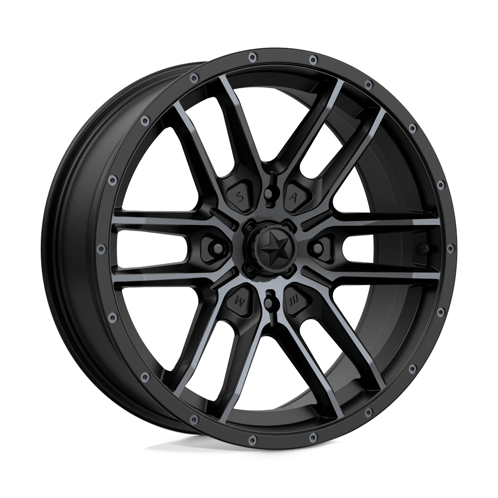 Msa Offroad Wheels M43 Fang Satin Black With Titanium Tint 18x7 (+10) 4x137