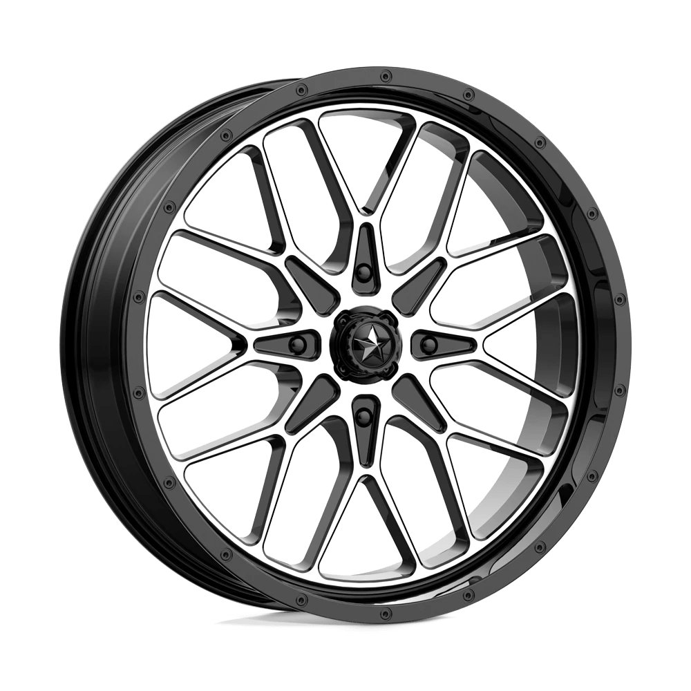 Msa Offroad Wheels M45 Portal Gloss Black Machined 22x7 (+0) 4x156